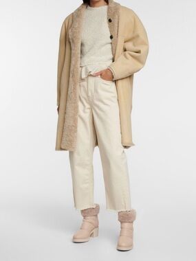 Gianvito Rossi Shearling-lined leather ankle boots